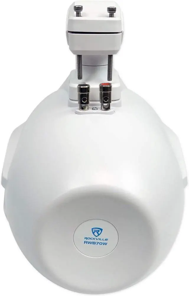 Alt view image 4 of 7 - Pair RWB70W 500W Peak / 300W RMS Marine Wakeboard Tower Speakers 4 Ohm, 360 Degree Swivel, Waterproof, UV-Coated Brackets for Boats, Jeeps, ATVs