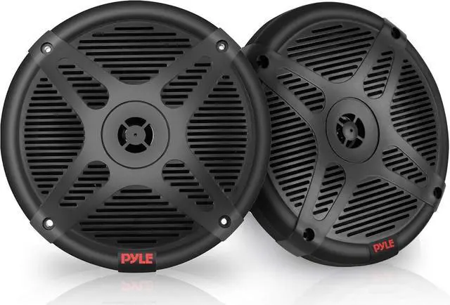 Main image of 6.5 Inch Bluetooth Marine Speakers - 2-way IP-X4 Waterproof and Weather Resistant Outdoor Audio Dual Stereo Sound System with 600 Watt Power and Low Profile Design - 1 Pair - PLMRBT65B (Black)