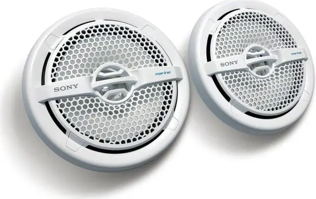 Alt view image 6 of 20 - Sony XS-MP1611 6.5 Inch 140 Watt Dual Cone Design Marine Speakers Stereo White