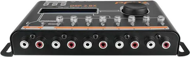 Alt view image 4 of 6 - Car Audio DSP 2.8X Digital Crossover and Equalizer 8 Channel Full Digital Signal Audio Processor DSP with Sequencer Remote Relay