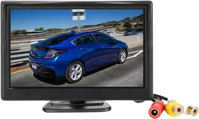 Main image of Padarsey 5 Inch TFT LCD Car Color Rear View Monitor Screen for Parking Rear View Backup Camera with 2 Optional Bracket(Suckers Mount and Normal Adhesive Stand)