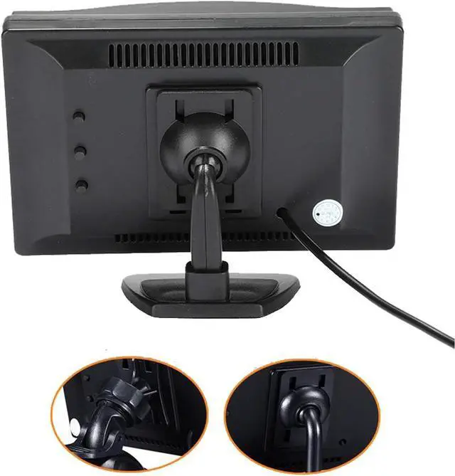 Alt view image 3 of 5 - Padarsey 5 Inch TFT LCD Car Color Rear View Monitor Screen for Parking Rear View Backup Camera with 2 Optional Bracket(Suckers Mount and Normal Adhesive Stand)
