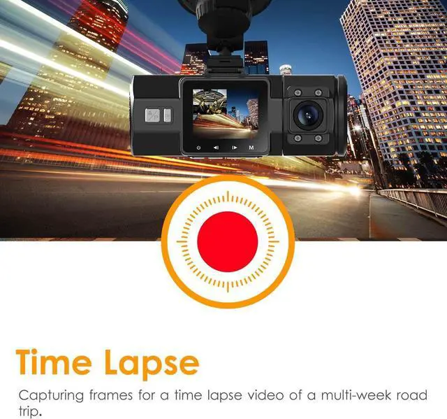 Alt view image 7 of 7 - Vantrue N2 Pro Uber Dual 1080P Dash Cam, 2.5K 1440P Front Dash Cam, Front and Inside Dash Camera w/Infrared Night Vision, 24hr Motion Detection Parking Mode, Accident Record, Support 256GB max(2023)