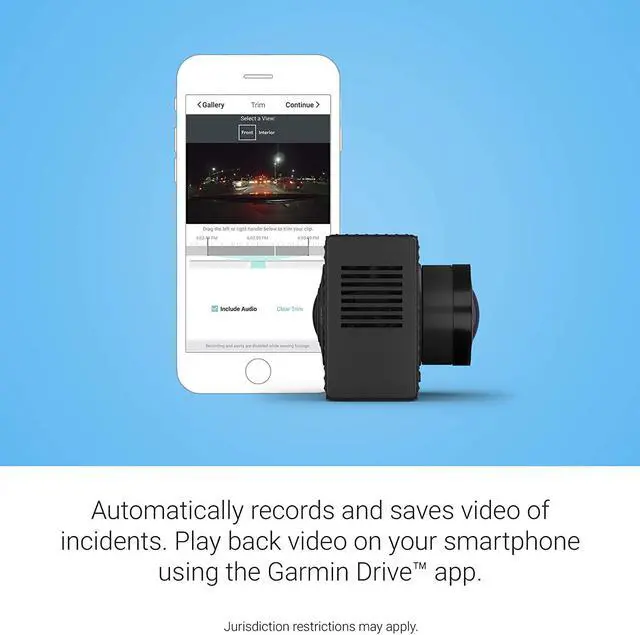 Alt view image 18 of 20 - Garmin Dash Cam Tandem, Front and Rear Dual-Lens Dash Camera  (010-02259-00)