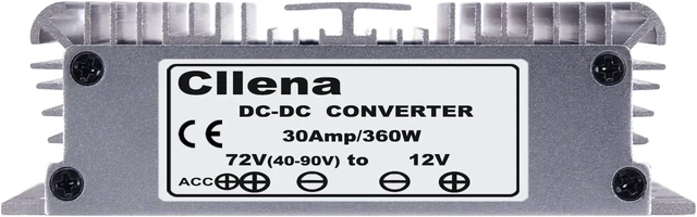 Alt view image 4 of 7 - 40V-90V to 12V Converter, 30A 360W Waterproof Buck Voltage Reducer for 48V/60V/72V Golf Cart, Club Car & LED Lights