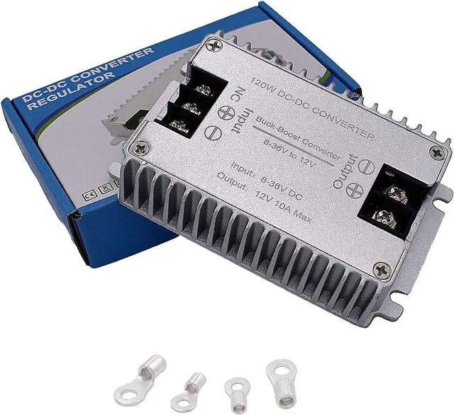 Alt view image 5 of 6 - DC to DC High Efficiency Voltage Converter 8-36V to 12V 10A 120W Buck-Boost Converter DIY Power Supply Step-Down/Up Transformer