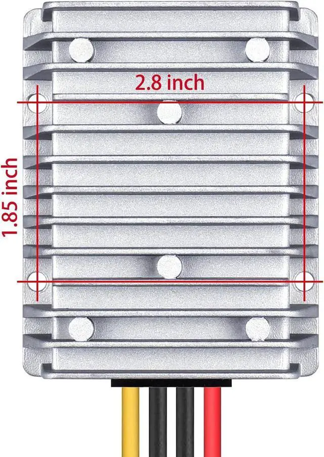 Alt view image 6 of 7 - Cllena DC 24V to 13.8V 40A 552W Converter Voltage Regulator, Waterproof DC Voltage Reducer Buck Transformer Power Supply for Golf Cart