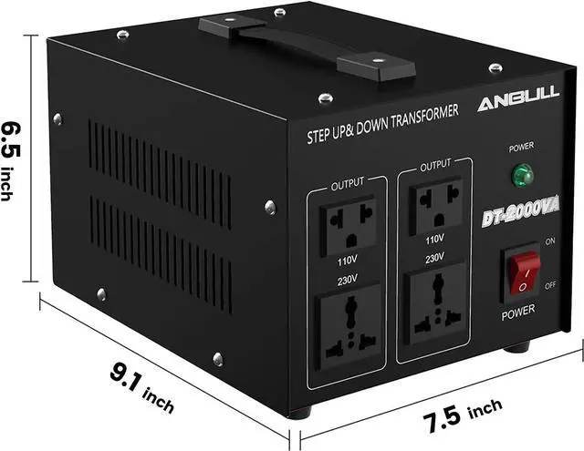 Alt view image 5 of 7 - Voltage Converter 2000 Watt Voltage Transformer, 220V / 230V / 240 Volt to 110V / 120 Volt or 110V / 120 Volt to 220V / 230V / 240 Volt, Heavy Duty Step Up & Down Transformer Converter