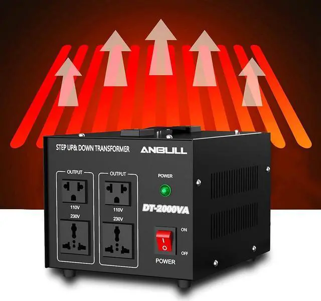 Alt view image 7 of 7 - Voltage Converter 2000 Watt Voltage Transformer, 220V / 230V / 240 Volt to 110V / 120 Volt or 110V / 120 Volt to 220V / 230V / 240 Volt, Heavy Duty Step Up & Down Transformer Converter