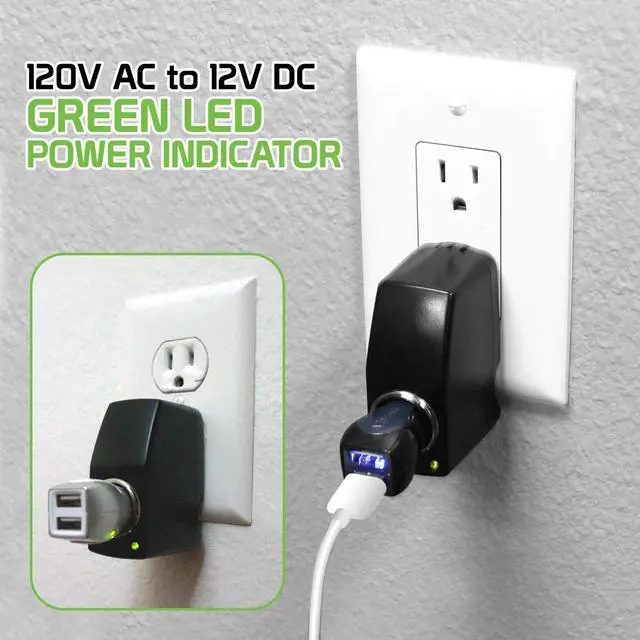 Alt view image 5 of 7 - Cellet AC to DC 12V Output Converter. AC/DC Power 110V- 120V AC to 12V DC Car Cigarette Lighter Power Converter. AC to DC Female Adapter (Not for Air-Pump, Compressor, Vacuum Cleaner)