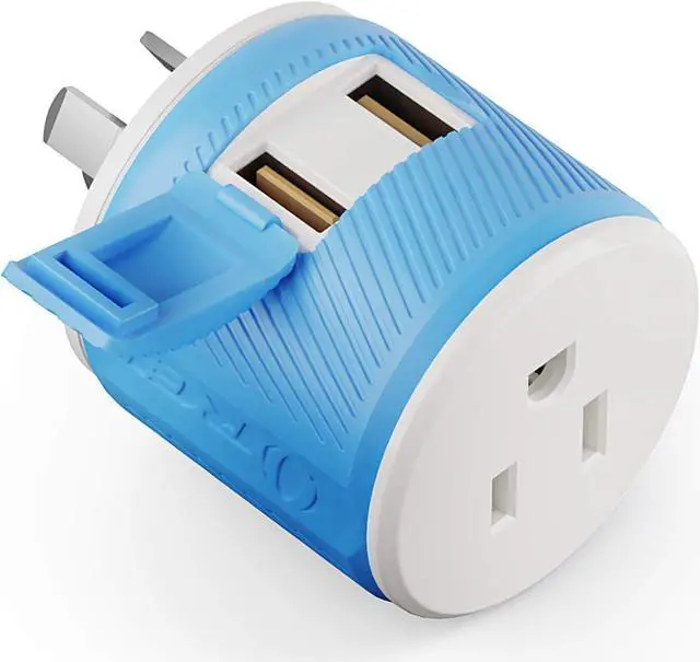 Main image of Orei U2U-16Australia, New Zealand, China Travel Plug Adapter - Dual USB - Surge Protection - Type I, 47*47*66mm