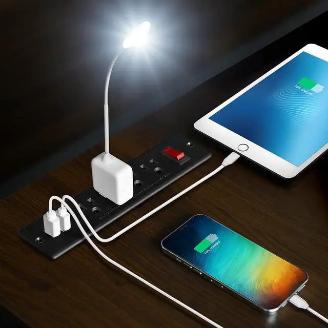 Alt view image 4 of 4 - Mountable Power Strip Recessed Power Strip with USB 4 Outlet 2 USB Multiple Protection Built in Conference Desk Counter Workbench for PC Home Electric Appliance ETL Listed(Black)