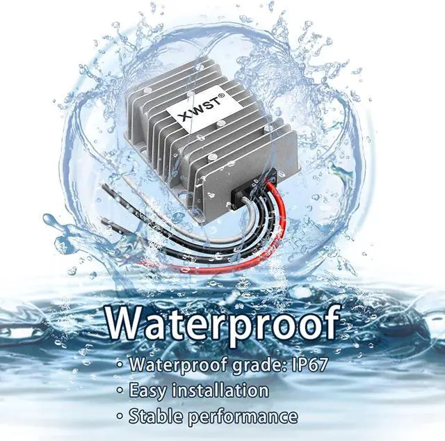 Alt view image 5 of 7 - XWST DC/DC Converter Regulator 36V 48V Step Down to 12V 30A 360W Reducer Buck Power Converter Waterproof Module Transformer for Golf Cart Club Car