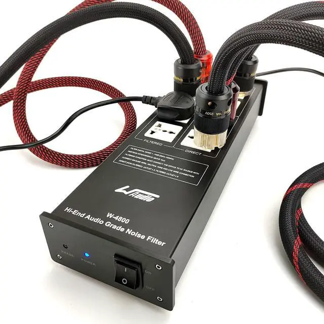 Alt view image 7 of 7 - AC Noise Power Filter - Line Conditioner Power Purifier Surge Protector with Universal Outlets