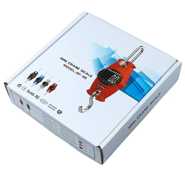 Alt view image 5 of 7 - SF-918 Digital Crane Scale, 300 kg / 600 lb, Orange