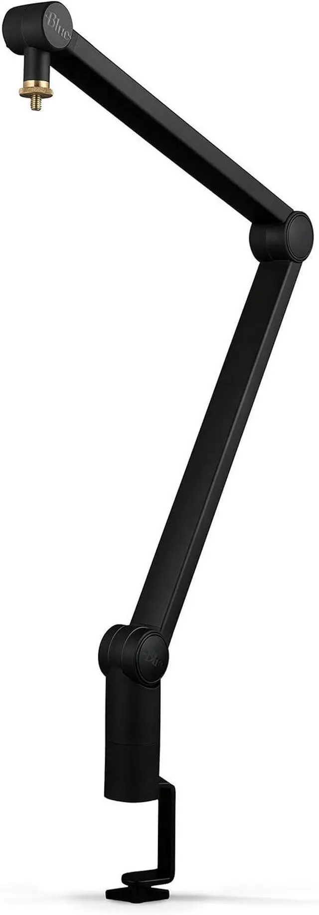 Main image of Blue Microphones Compass Premium Tube-Style Microphone Broadcast Boom Arm with Internal Springs, Desktop Clamp and Built-in Cable Management for Recording, Gaming, Streaming, Podcasting - Black