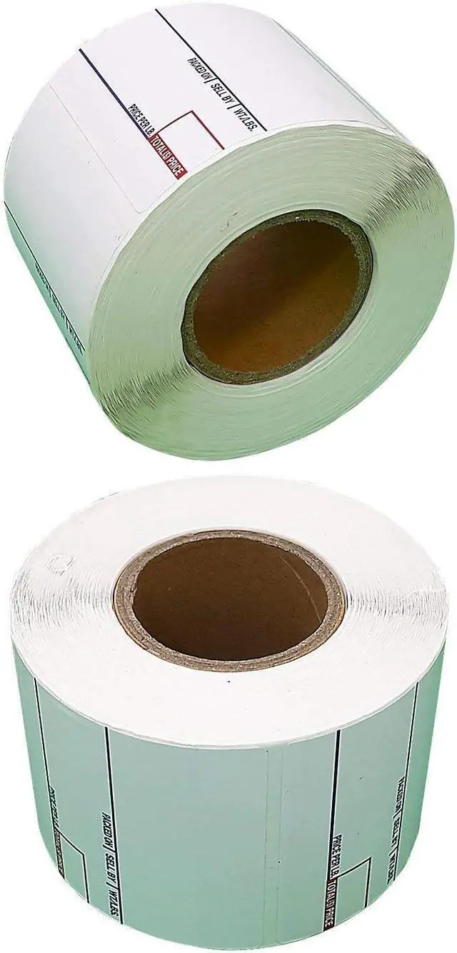 Alt view image 3 of 5 - Labels LST-8020 Thermal 12 Rolls - 6000 Labels Printer Printing Scale Compatible with CAS LP-1000 CL-5000 CL-5500 CL-7200, Easy Weigh LS-100, VisionTech DLP-300 (12 Rolls, 8020)