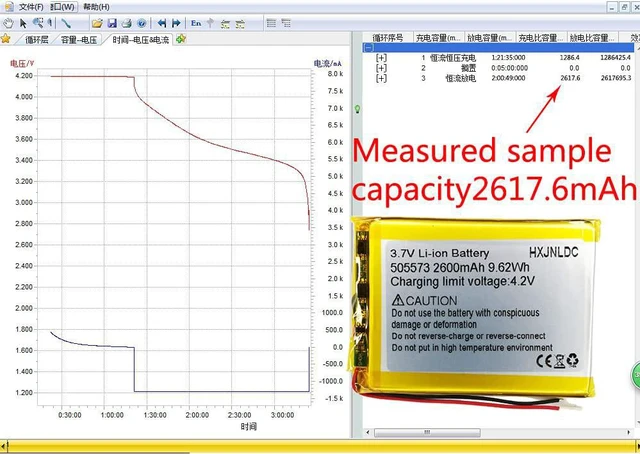 Alt view image 5 of 7 - DC 3.7V 2600mAh 505573 Rechargeable Lithium Polymer Battery Suitable for DIY 3.7-5V Electronic Products with Built-in 2-Wire Battery Replacement, Mobile Energy Storage Power Supply