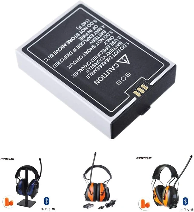 Alt view image 6 of 7 - Rechargeable Battery AM/FM Radio Bluetooth Headphones