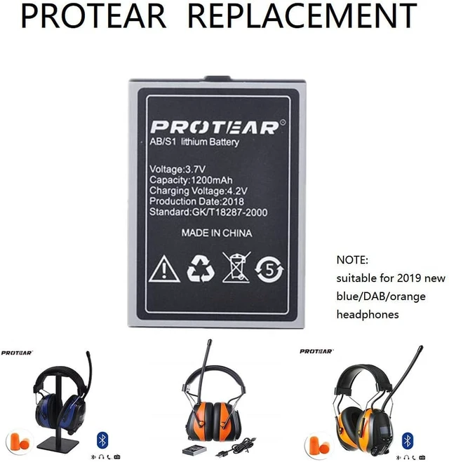 Alt view image 5 of 7 - Rechargeable Battery AM/FM Radio Bluetooth Headphones