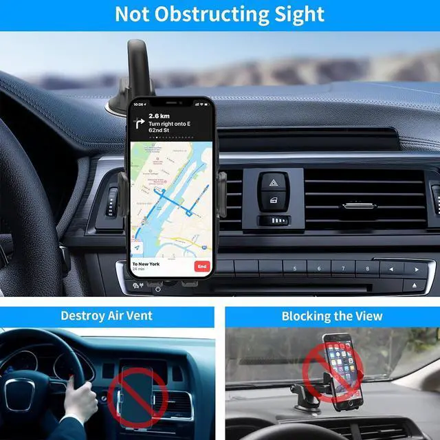 Alt view image 4 of 7 - 14 Gooseneck Car Phone Holder Heavy Duty Phone Holder for Truck [Flexibile Long Arm] [Anti shake stabilizer]Windshield Car Phone Mount Suction Cup Fit For iPhone  &Other Cellphone