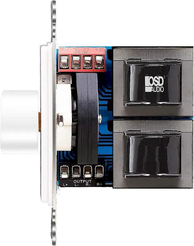 Alt view image 3 of 5 - 300W in Wall Volume Control Impedance Matching for Home Speakers, Rotary Knob White SVC300
