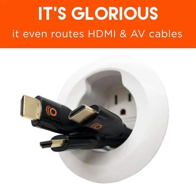 Alt view image 5 of 7 - Good Product Outlet in-Wall TV & Soundbar Power Kit Safely Hides Cables Behind Your Wall - Includes Low Voltage Cable Managment to Conceal All TV & Soundbar Wires (HDMI, Optical, etc.)