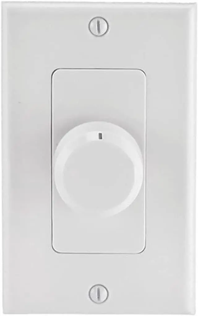Main image of Monoprice Speaker Volume Controller - Rotary Type, 100 Watts Per Channel, 4-16 Ohms, Single Gang, White