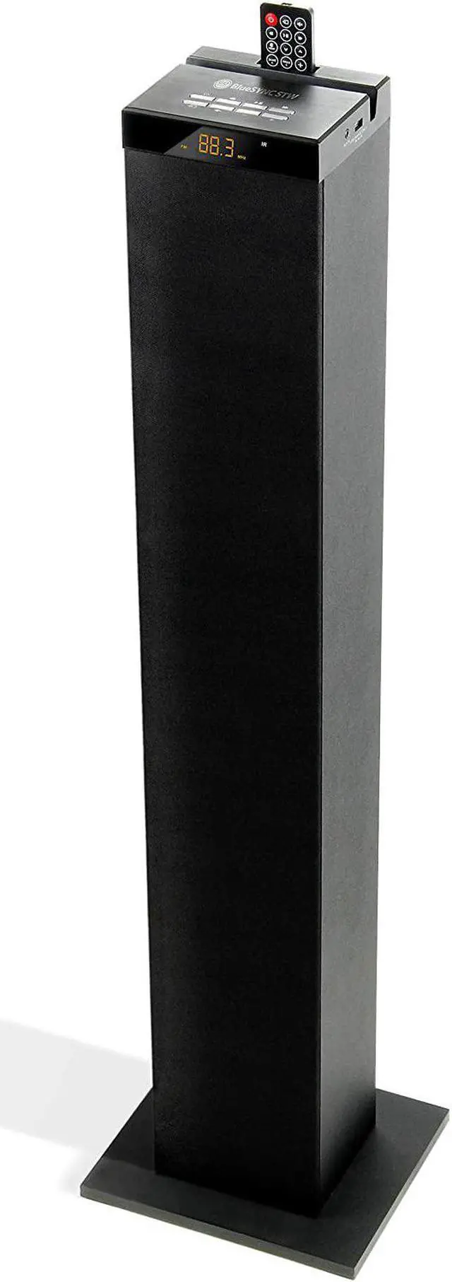 Main image of GOgroove Bluetooth Tower Speaker with Subwoofer Built in - Floorstanding Home Speaker with Powerful Bass and Dual Drivers, 120W Peak Power, MP3 3.5mm Aux, USB 2.0 Port Flash Drive, FM Radio (Single)