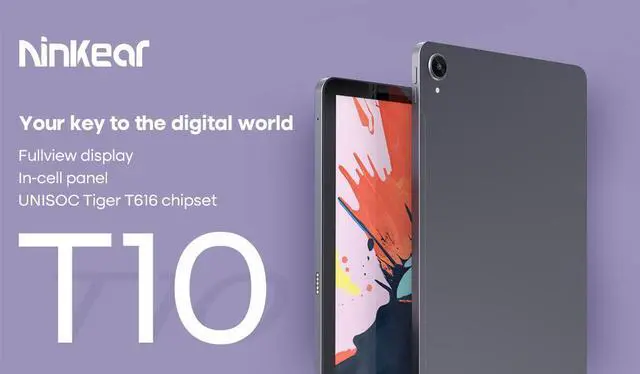 Main image of Ninkear T10 Tablet 10.1-inch Full HD IPS 1920 * 1200P 8GB + 128GB 18 watt PD fast charging 8000MAh battery Android 12 Tablet