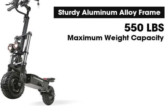Alt view image 2 of 7 - Adults Electric Scooter, Max Speed 50 MPH, 60V 33Ah 5600W High Power Dual Motor,Up to 60Miles Range Battery, 11 Inch Pneumatic Off-Road Tires with Detachable Seat for Daily Commuting, Off-Road