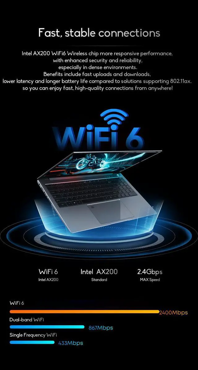 Alt view image 5 of 7 - Ninkear Laptop N16 Pro 16 inch 2.5K 165Hz Intel Core i7-1260P WiFi 6 32GB RAM+2TB SSD Office Computer Laptop Windows 11 Notebook