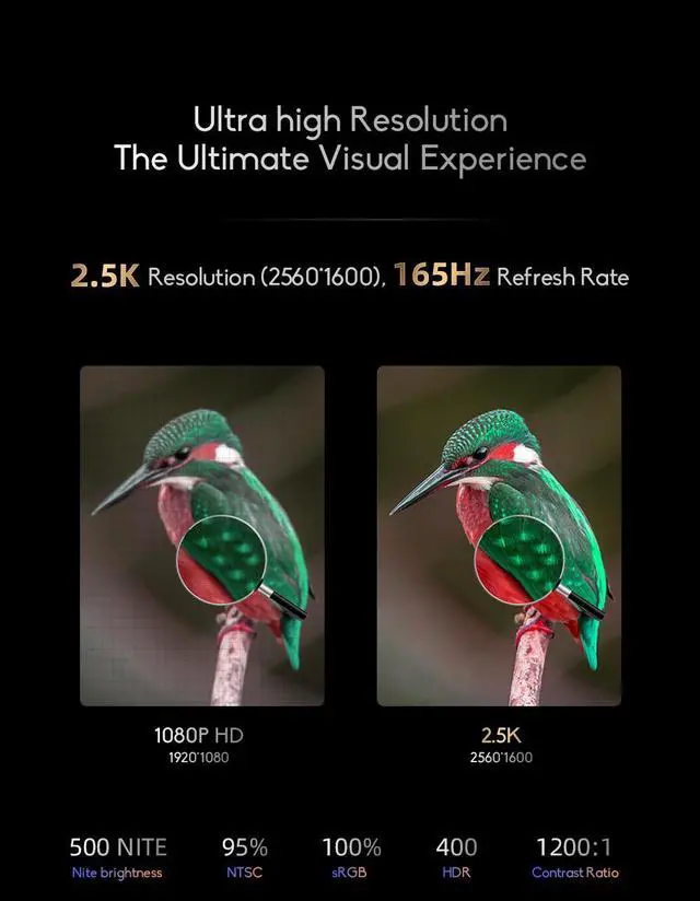 Alt view image 5 of 7 - Ninkear Laptop N16 Pro 16 inch 2.5K 165Hz Intel Core i7-1260P WiFi 6 32GB RAM+2TB SSD Office Computer Laptop Windows 11 Notebook 32 GB 2TB