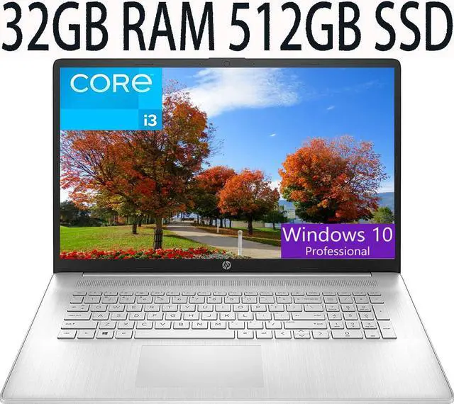 Main image of HP 15 Touchscreen Laptop, Intel Core i3 1115G4 2-Core, Intel UHD Graphics, 32GB DDR4  512GB PCIe SSD, 15.6-inch HD (1366 x 768) Touchscreen, WiFi, USB, Bluetooth, HDMI, Webcam, Windows 10 Pro