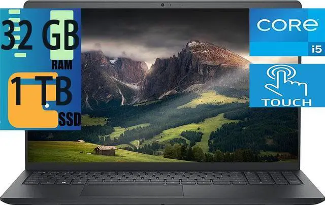 Main image of Dell Inspiron 3511 15 Laptop, Intel Core 4-Cores i5-1135G7 (Beats Intel i7-1065G7), Intel Iris Xe Graphics, 32GB DDR4  1TB PCIe SSD, 15.6" Full HD Touchscreen, WiFi, Bluetooth, HDMI, Windows 11