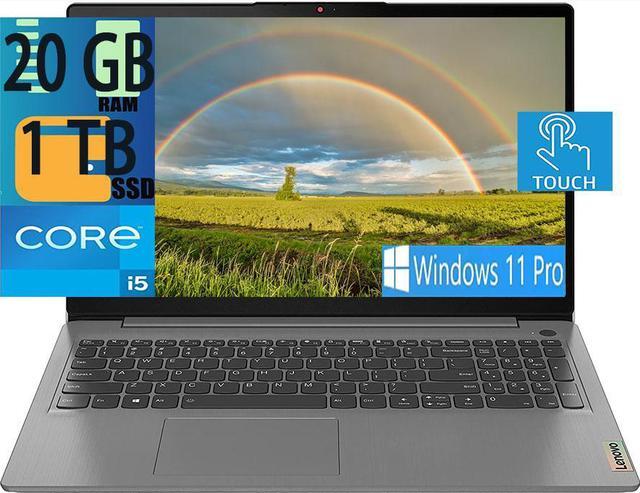 Main image of Lenovo IdeaPad3 15 laptop, 11th Gen Intel Core 4-Core i5-1135G7(Beats i7-1065G7),Iris Xe Graphics, 20GB DDR4  1TB PCIe SSD, 15.6" FHD Touchscreen ,WiFi, USB, Bluetooth, HDMI, Webcam, Windows 11 Pro