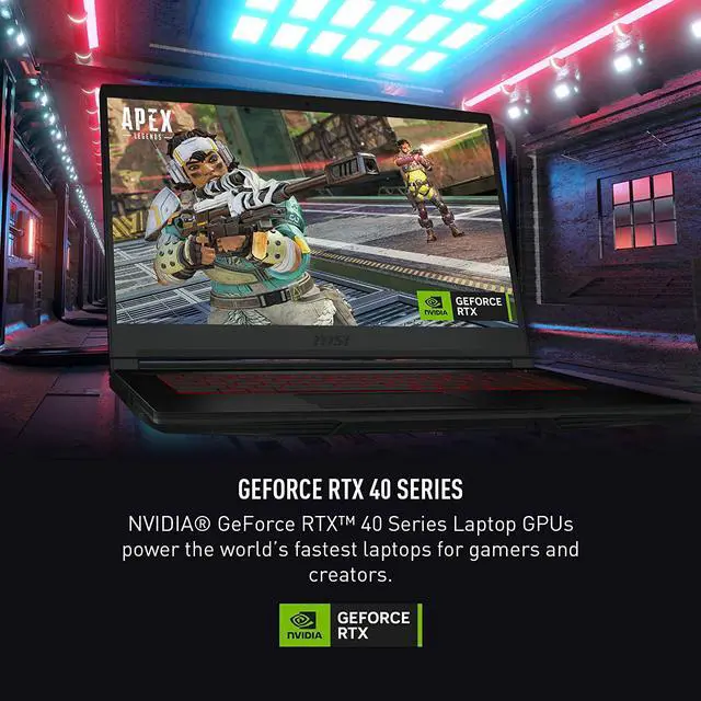 Alt view image 7 of 7 - MSI GF63 15 Gaming Laptop, 12th Gen Intel Core i7-12650H(Beats i9-11950H), RTX 4050 6GB Graphics, 32GB DDR4  1TB PCIe SSD, 15.6" FHD 144Hz Display, Backlight Keyboard, Bluetooth, Windows 11 Pro