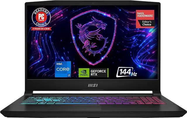 Alt view image 2 of 7 - MSI Katana 15 Gaming Laptop, 15.6" Full HD 144Hz Display, Intel Core i7-13620H 10 Core, NVIDIA GeForce RTX 4070, 32GB DDR5  2TB PCIe SSD, USB-Type C, Cooler Boost 5, Windows 10 Pro
