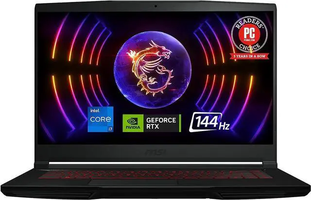 Alt view image 2 of 6 - MSI Thin GF63 15 Gaming Laptop, 15.6" FHD 144Hz, Intel Core i5-12450H 10 cores Up to 4.7 GHz Processor, NVIDIA GeForce RTX 2050 4 GB, 64GB DDR4  2TB PCIe SSD, Cooler Boost 5, Windows 10 Pro