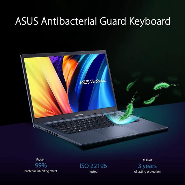 Alt view image 3 of 7 - ASUS VivoBook 14 Slim Laptop, 14" FHD (1920 x 1080) Display, Intel Core i3-1215U 6 cores Processor, Intel UHD Graphics, 32GB DDR4  1TB PCIe SSD, Fingerprint Sensor, Windows 11 Pro