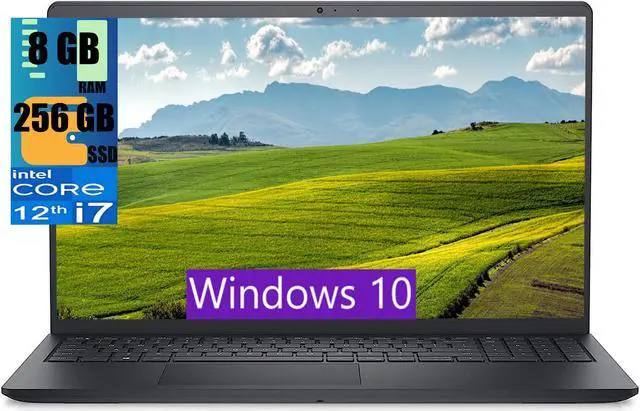 Main image of Dell Inspiron 3520 15 Laptop, 15.6" Full HD (1920x1080) Display, Intel Core i7-1255U 10-Core Processor, Intel Iris Xe Graphics, 8GB DDR4  256GB PCIe SSD, Webcam, Wi-Fi 6, Windows 10