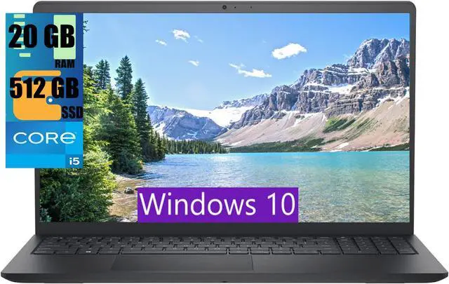 Main image of DELL Inspiron 3520 15 Business Laptop, 15.6'' FHD Touchscreen, Intel Core i5-1155G7 4 Cores Processor, Intel UHD Graphics, 20GB DDR4  512GB PCIe SSD, Wi-Fi, Bluetooth, Windows 10