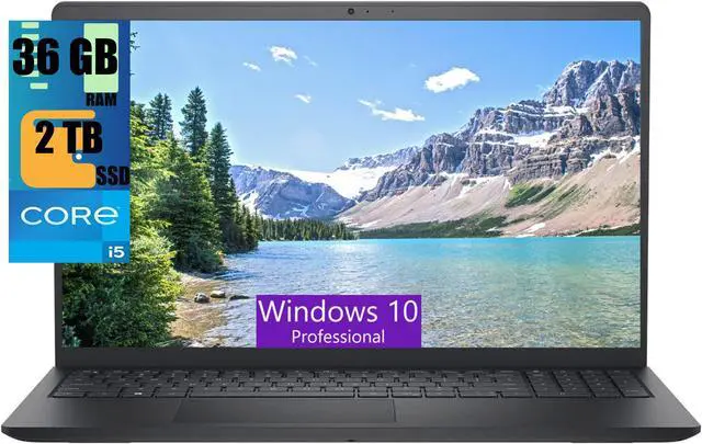 Main image of DELL Inspiron 3520 15 Business Laptop, 15.6'' FHD Touchscreen, Intel Core i5-1155G7 4 Cores Processor, Intel UHD Graphics, 36GB DDR4  2TB PCIe SSD, Wi-Fi, Bluetooth, Windows 10 Pro