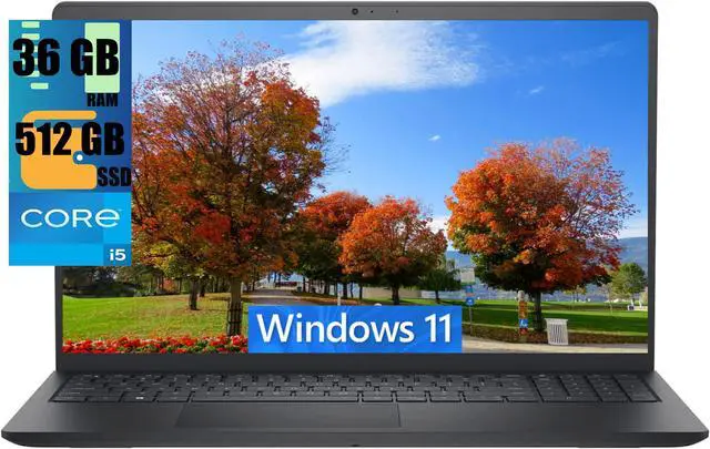 Main image of DELL Inspiron 3520 15 Business Laptop, 15.6'' FHD Touchscreen, Intel Core i5-1155G7 4 Cores Processor, Intel UHD Graphics, 36GB DDR4  512GB PCIe SSD, Wi-Fi, Bluetooth, Windows 11