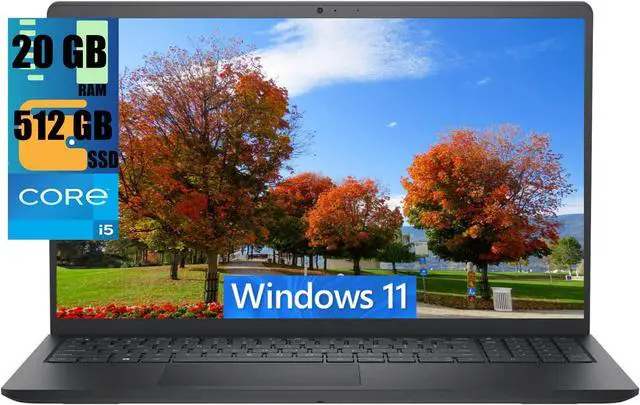 Main image of DELL Inspiron 3520 15 Business Laptop, 15.6'' FHD Touchscreen, Intel Core i5-1155G7 4 Cores Processor, Intel UHD Graphics, 20GB DDR4  512GB PCIe SSD, Wi-Fi, Bluetooth, Windows 11