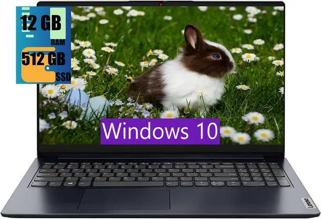 Main image of Lenovo IdeaPad 1 15 Laptop, 15.6" FHD (1920 x 1080) Display, Intel Pentium Silver N6000 4 Cores Processor, Intel UHD Graphics, 12GB DDR4  512GB PCIe SSD,SD Card Reader, Wi-Fi 6, Windows 10
