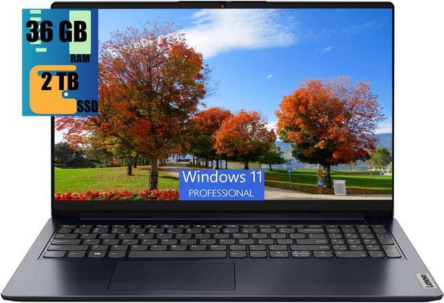 Main image of Lenovo IdeaPad 1 15 Laptop, 15.6" FHD (1920 x 1080) Display, Intel Pentium Silver N6000 4 Cores Processor, Intel UHD Graphics, 36GB DDR4  2TB PCIe SSD, SD Card Reader, Wi-Fi 6, Windows 11 Pro