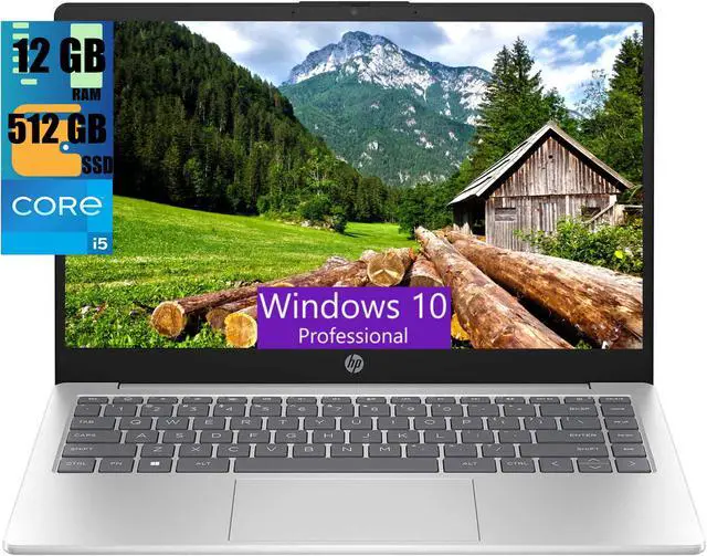 Main image of HP 17 Laptop, 17.3" FHD (1920 x 1080) Display, Intel Core i5-1335U 10-Cores Processor, Intel Iris Xe Graphics, 12GB DDR4  512GB PCIe SSD, Wi-Fi 6, Backlit Keyboard, Windows 10 Pro
