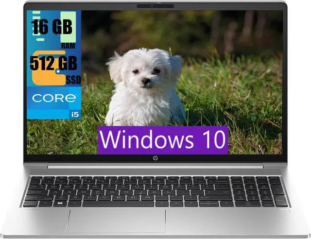 Main image of HP ProBook 450 G10 15 Laptop, 15.6" Full HD Display, Intel Core i5-1335U 10 cores Processor, Intel UHD Graphics, 16GB DDR4  512GB PCIe SSD, Wi-Fi 6E, Bluetooth 5.3, Backlit Keyboard, Windows 10