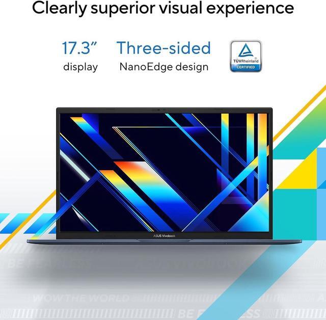 Alt view image 2 of 6 - ASUS Vivobook 17 Laptop, 17.3" FHD (1920 x 1080) Display, Intel Core i3-1215U 6 cores Processor,  Intel UHD Graphics, 20GB DDR4  2TB PCIe SSD, HDMI, Webcam, Wi-Fi, Windows 11 Pro